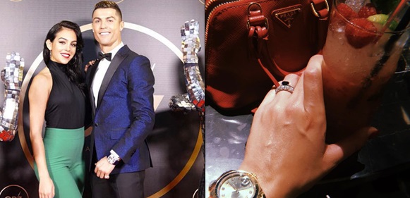 PUT A RING ON IT! Cristiano Ronaldo is engaged to girlfriend Georgina Rodriguez