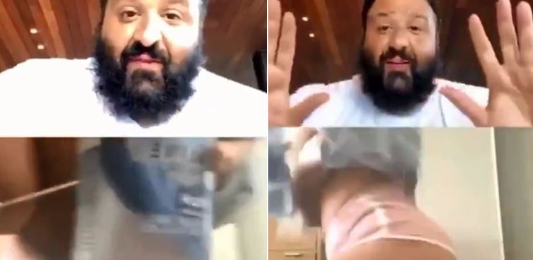 VIDEO: DJ Khaled stops a female fan from Twerking on his Instagram Live Stream